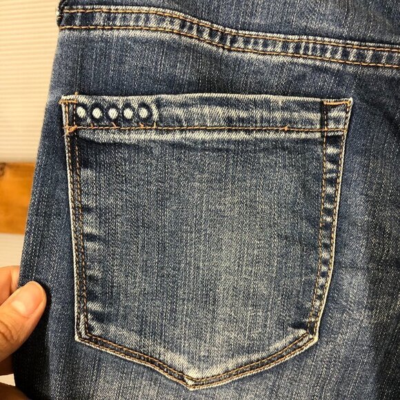 Blank NYC Intro Distressed High Low Raw Hem Denim Jeans Sz 28 - Picture 8 of 11